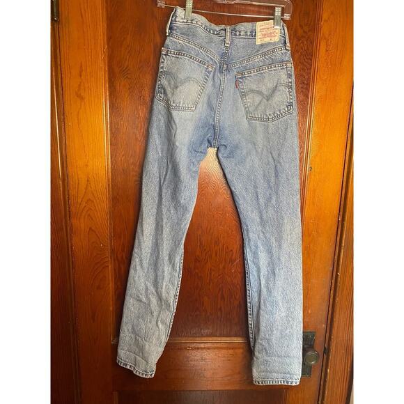 Buttonfly Levi's 501 Highwaist Denim Jeans w25 L32 - Picture 4 of 10